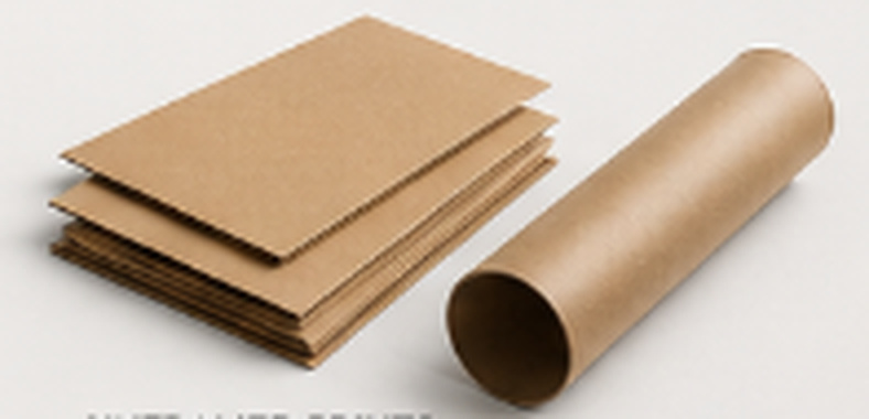 Kraft flat mailers and cardboard postal tube